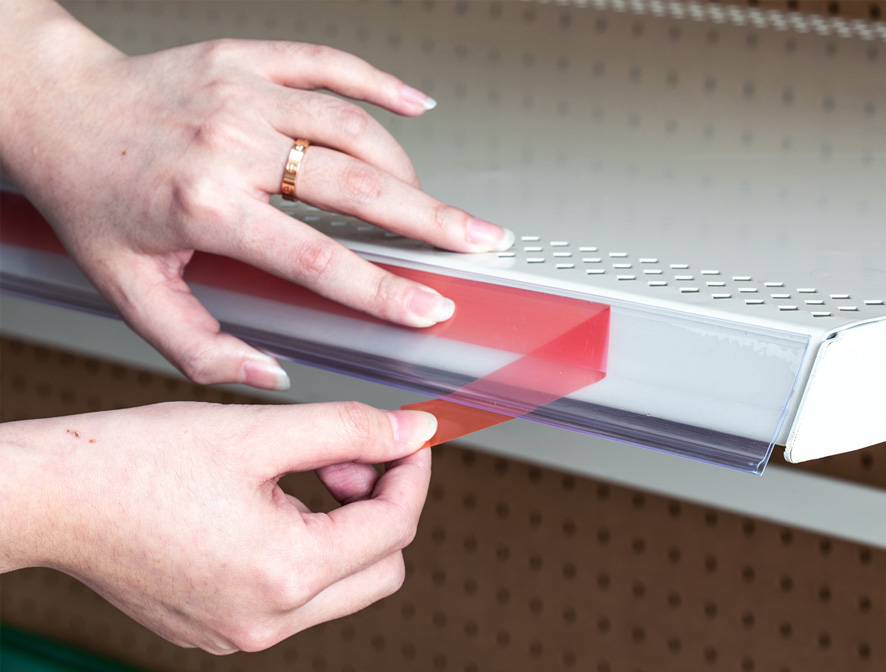 Shelf Channel Price Holder & Self-Adhesive Price Holder